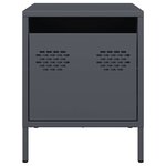 vidaXL Table de chevet anthracite 35x39x43 5 cm acier