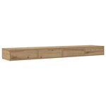 vidaXL Tiroirs de lit avec tiroir chêne artisanal 200 x 36.5 x 16.5 cm