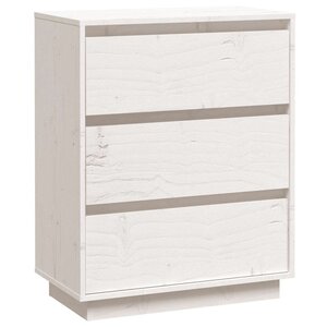 vidaXL Buffet Blanc 60x34x75 cm Bois massif de pin