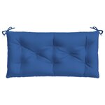 vidaXL Coussins de banc de jardin 2 Pièces bleu 100x50x7 cm tissu Oxford