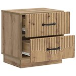 vidaXL Cabinet de chevet Chêne artisanal 43 x 34 5 x 44 5 cm