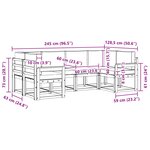 vidaXL Ensemble de canapés d'extérieur 6 pc Blanc et Beige