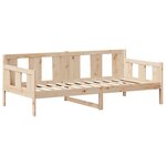 vidaXL Lit de jour avec toit sans matelas 90x190 cm bois massif
