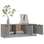 vidaXL Meuble TV Sonoma gris 102x35x36 5 cm Bois d'ingénierie