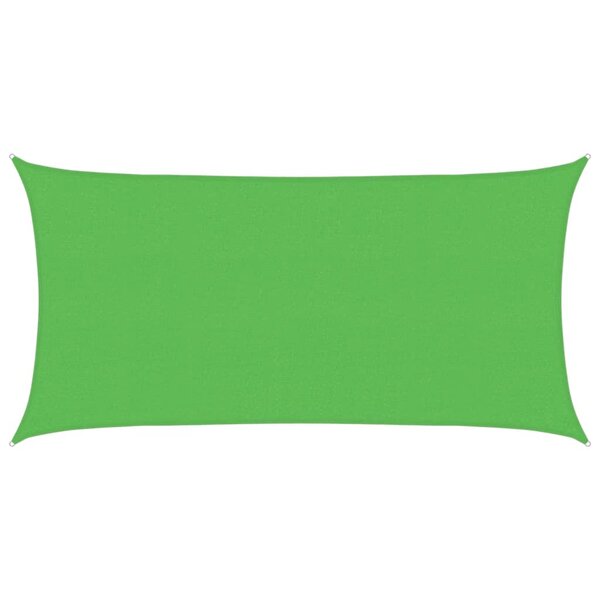 vidaXL Voile d'ombrage 160 g/m² Vert clair 2 5x4 5 m PEHD