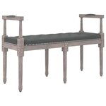 vidaXL Banc Gris foncé 110x40x70 cm Tissu