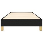 vidaXL Cadre de lit à ressorts noir 80x200 cm tissu