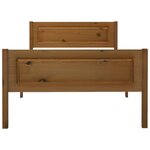 vidaXL Cadre de lit sans matelas pin massif marron miel 90x200 cm