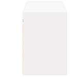 vidaXL Meuble TV mural avec lumières LED blanc 130x31x45 cm