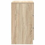 vidaXL Tables de chevet avec 3 tiroirs 2 Pièces chêne sonoma 39x35x65 cm