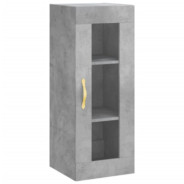vidaXL Armoire murale gris béton 34 5x34x90 cm