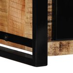 vidaXL Meuble TV 80x30x35 cm bois massif de manguier brut