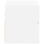 vidaXL Tables de chevet murales 2 Pièces blanc 45x26x28 5 cm