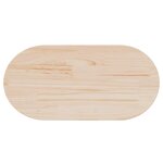 vidaXL Plateau de table 60x30x2 5 cm Bois massif Pin Ovale