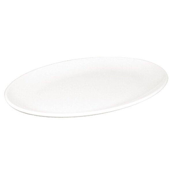 Assiettes creuses ovales en mélamine 305mm kristallon - lot de 12 - olympia - mélamine305 225