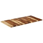 vidaXL Dessus de table 120x60x(2 5-2 7) cm Bois massif d'acacia