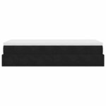 vidaXL Cadre de lit ottoman avec matelas noir 80x200 cm velours