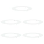 vidaXL adapté pour anneaux d'arbre plats 5 Pièces Blanc Ø50 / 80 cm Acier