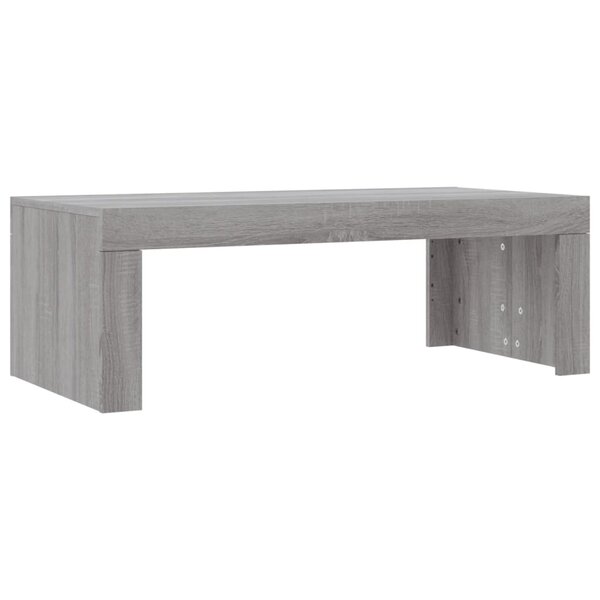 vidaXL Table basse sonoma gris 102x50x36 cm bois d'ingénierie