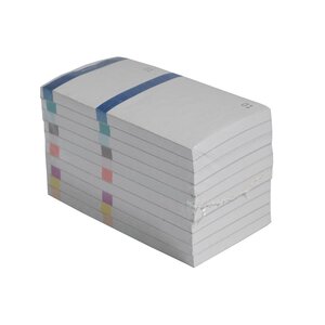 Bloc Vendeur À Bande Couleur 100 Feuillets Double Numérotage - Format 6  6x13 5 Cm - Couleurs Assorties - X 50 - Exacompta