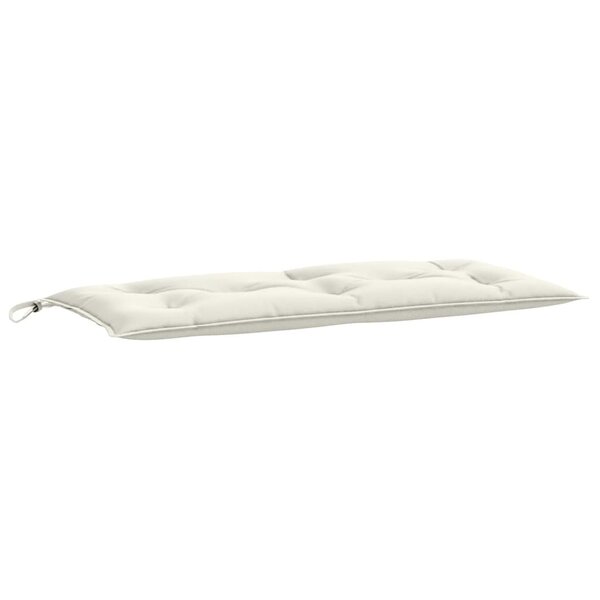 vidaXL Coussin de banc de jardin crème mélangé 100x50x7 cm tissu