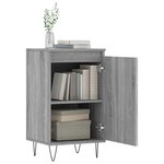 vidaXL Buffet sonoma gris 40x35x70 cm bois d'ingénierie