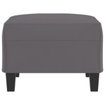 vidaXL Repose-pied Gris 70x55x41 cm Similicuir