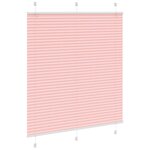 vidaXL Store plissé rose 115x100 cm largeur du tissu 114 4cm polyester
