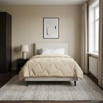 vidaXL Duvet d'hiver 135 x 200 cm Hiver Crème Respirant
