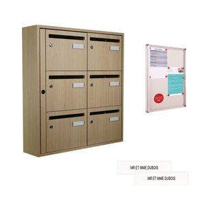 Offre Pack : Bloc B6 Essentielle 190 Acier/Bois + Tableau d'affichage A4 & Etiquettes