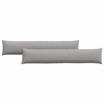 vidaXL Coussins de canapé 2 pc tissu Gris nuage 200 x 40 cm