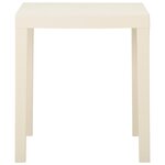 vidaXL Table de jardin Blanc 79x65x72 cm Plastique
