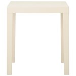 vidaXL Table de jardin Blanc 79x65x72 cm Plastique