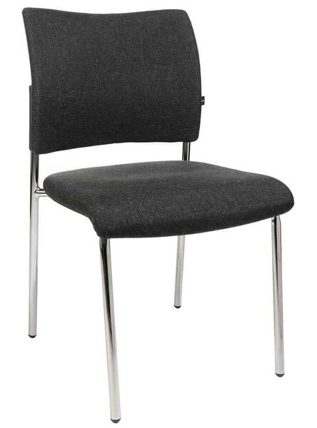 Lot de 2 chaises de bureau 'rembourrage Visit 10', noir TOPSTAR