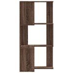 vidaXL Bibliothèque d'angle à 3 niveaux chêne marron bois d'ingénierie