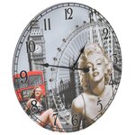vidaXL Horloge murale vintage 60 cm