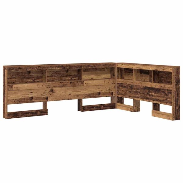 vidaXL Tête de lit de rangement Bois Ancien 150 cm Bois d'ingénierie