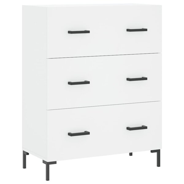 vidaXL Buffet blanc 69 5x34x90 cm bois d'ingénierie