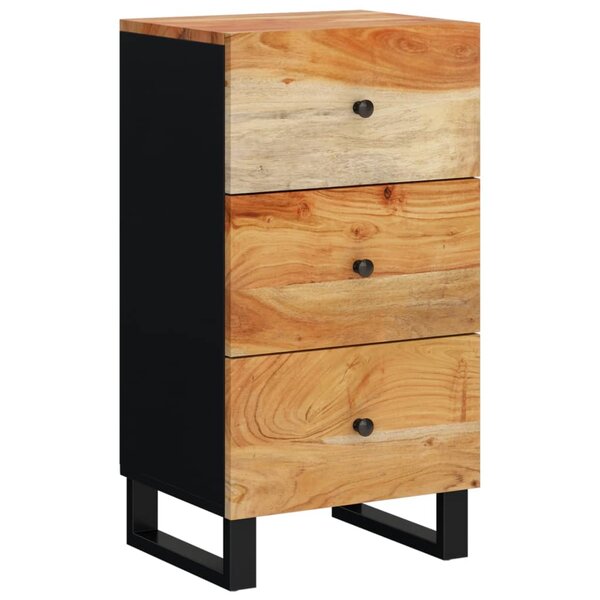 vidaXL Buffet avec 3 tiroirs 40x33 5x75 cm bois massif d'acacia