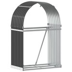 vidaXL Porte-bûches Anthracite 80x45x120 cm Acier galvanisé