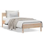 vidaXL Cadre de lit sans matelas 90x190 cm bois de pin massif