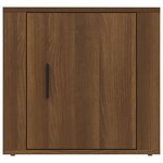 vidaXL Table de chevet Chêne marron 50x39x47 cm