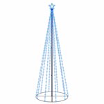 vidaXL Arbre de Noël cône 310 LED Bleues 100x300 cm