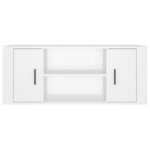 vidaXL Meuble TV Blanc 100x35x40 cm Bois d'ingénierie