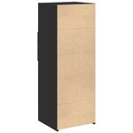 vidaXL Buffet haut noir 45x42 5x124 cm bois d'ingénierie