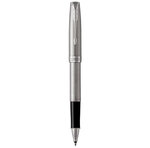 PARKER Sonnet Stylo roller  acier inoxydable  Recharge noire pointe fine  Coffret cadeau