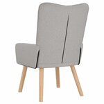 vidaXL Fauteuil relaxant Gris nuage 63 x 67 x 94 cm tissu