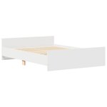 vidaXL Cadre de lit sans matelas blanc 120x190 cm