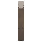 vidaXL Pieds de table basse en acier naturel 2 pièces 60 x (30-31) cm Acier