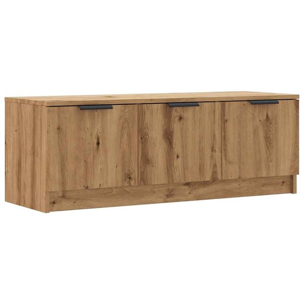 vidaXL Meuble TV chêne artisanal 102x35x36 5 cm bois d'ingénierie